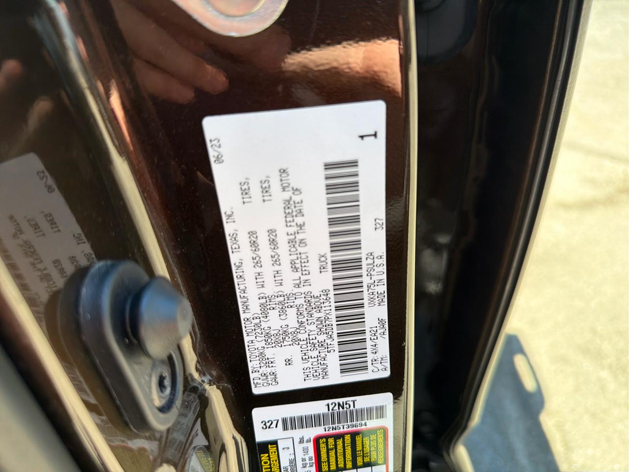 Toyota Tundra 4WD Limited CrewMax 5.5' Bed (Natl) 2023
