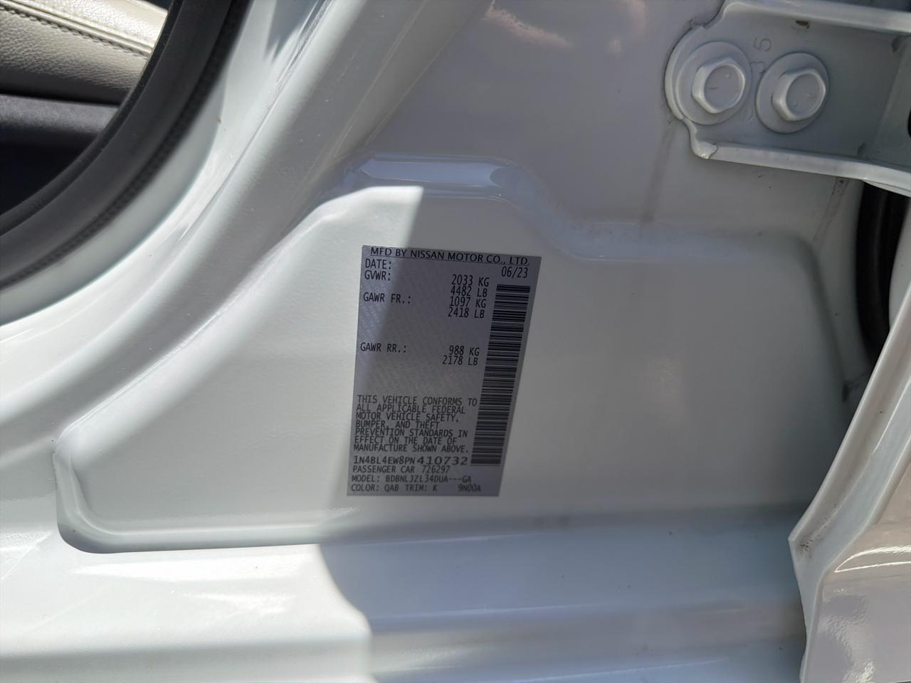 Nissan Altima 2.5 SL AWD Sedan 2023