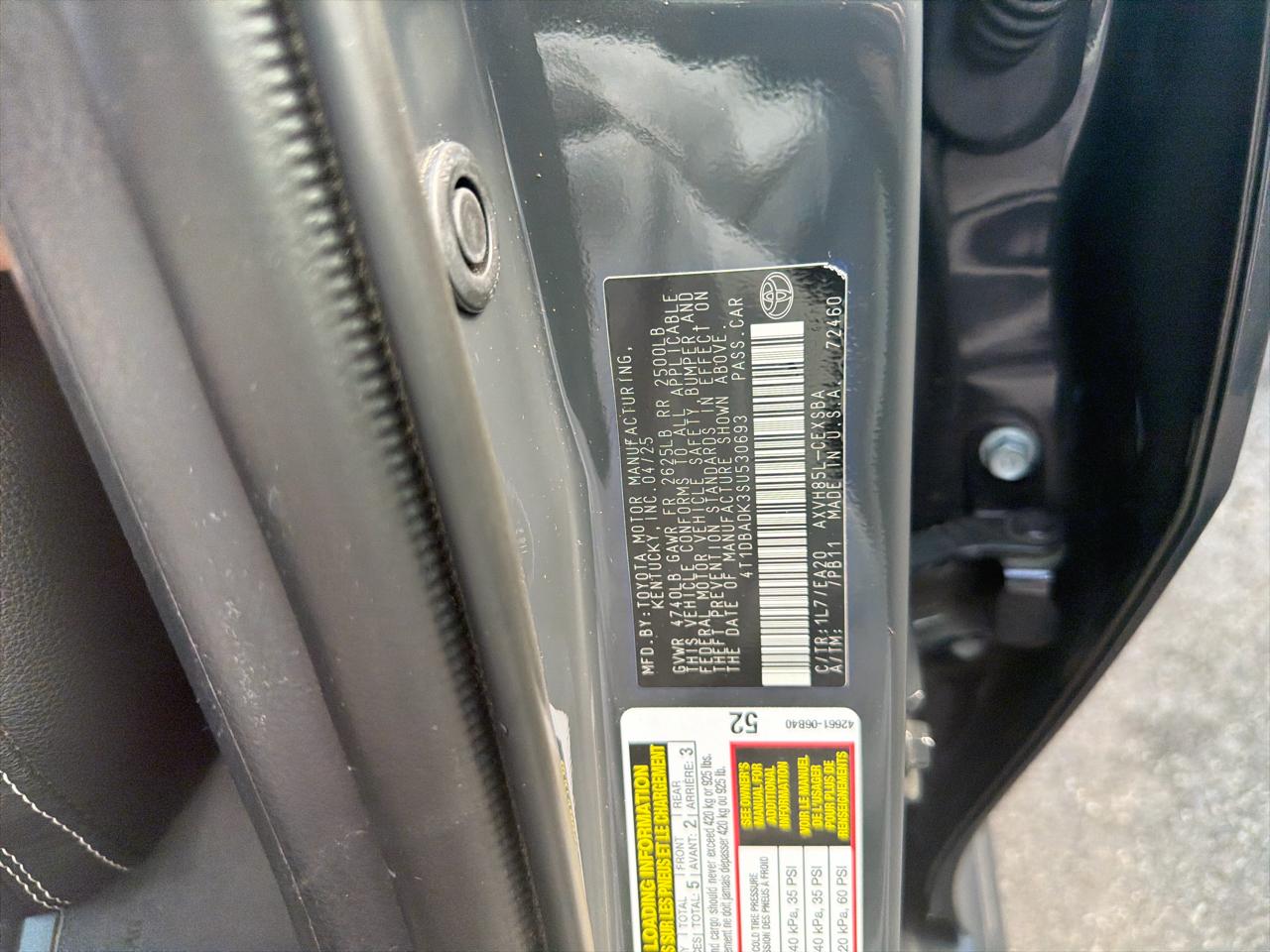 Toyota Camry XLE AWD (Natl) 2025