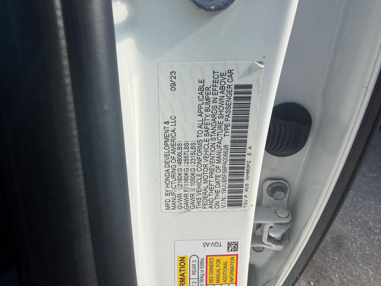 Acura TLX FWD w/A-Spec Package 2023