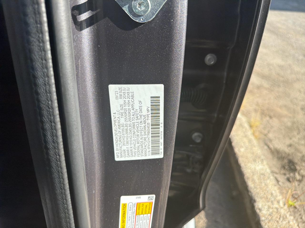 Honda Pilot Touring AWD 2024
