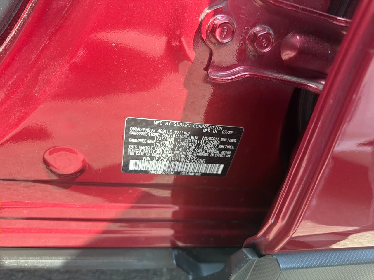 Subaru Forester Premium CVT 2022