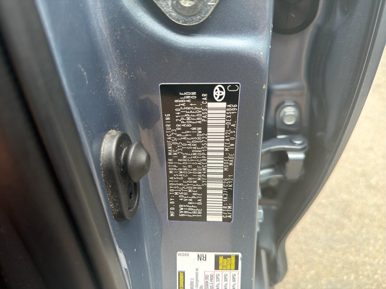 Toyota Corolla SE CVT (Natl) 2023