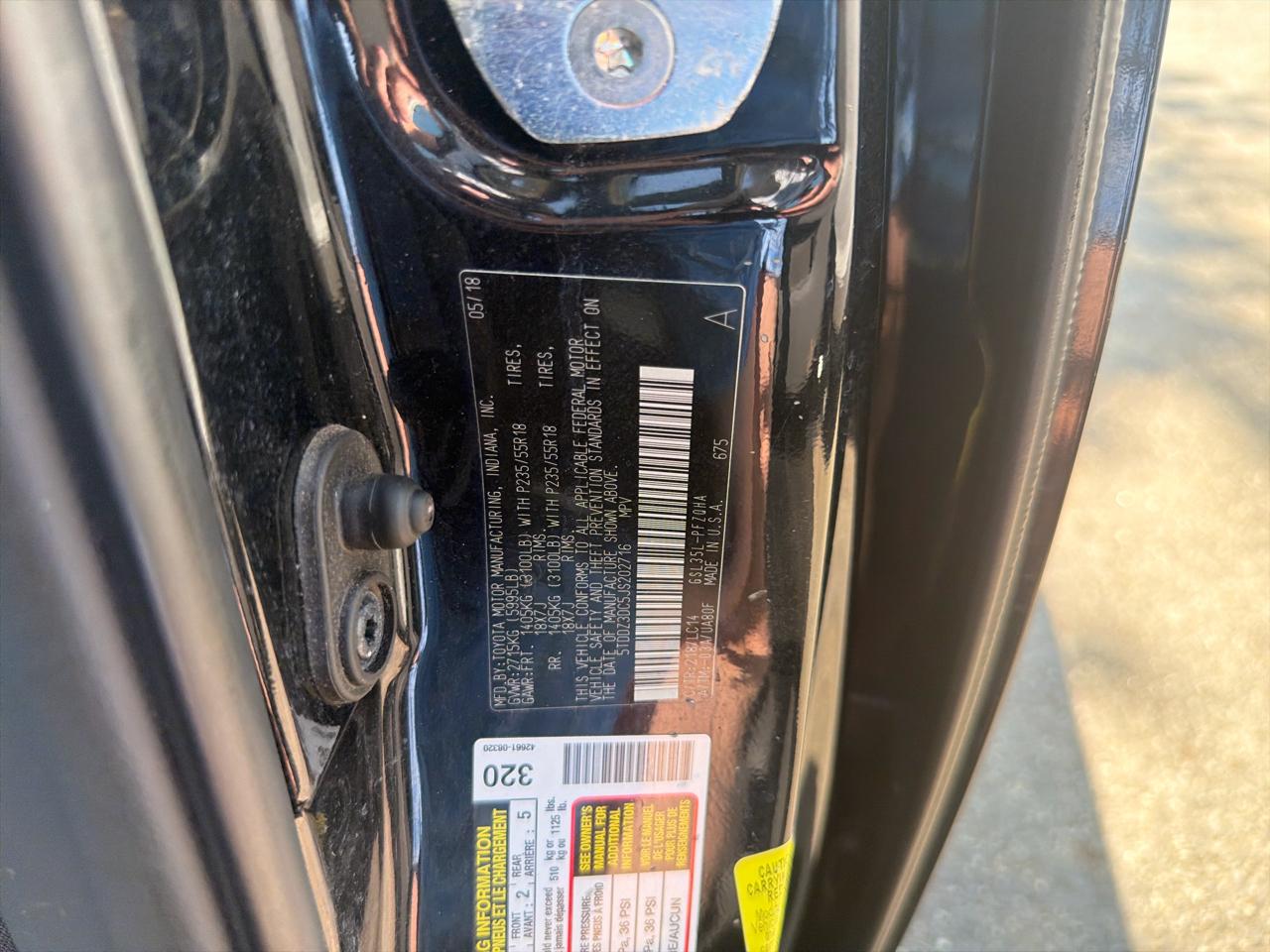 Toyota Sienna Limited Premium AWD 7-Passenger (Natl) 2018