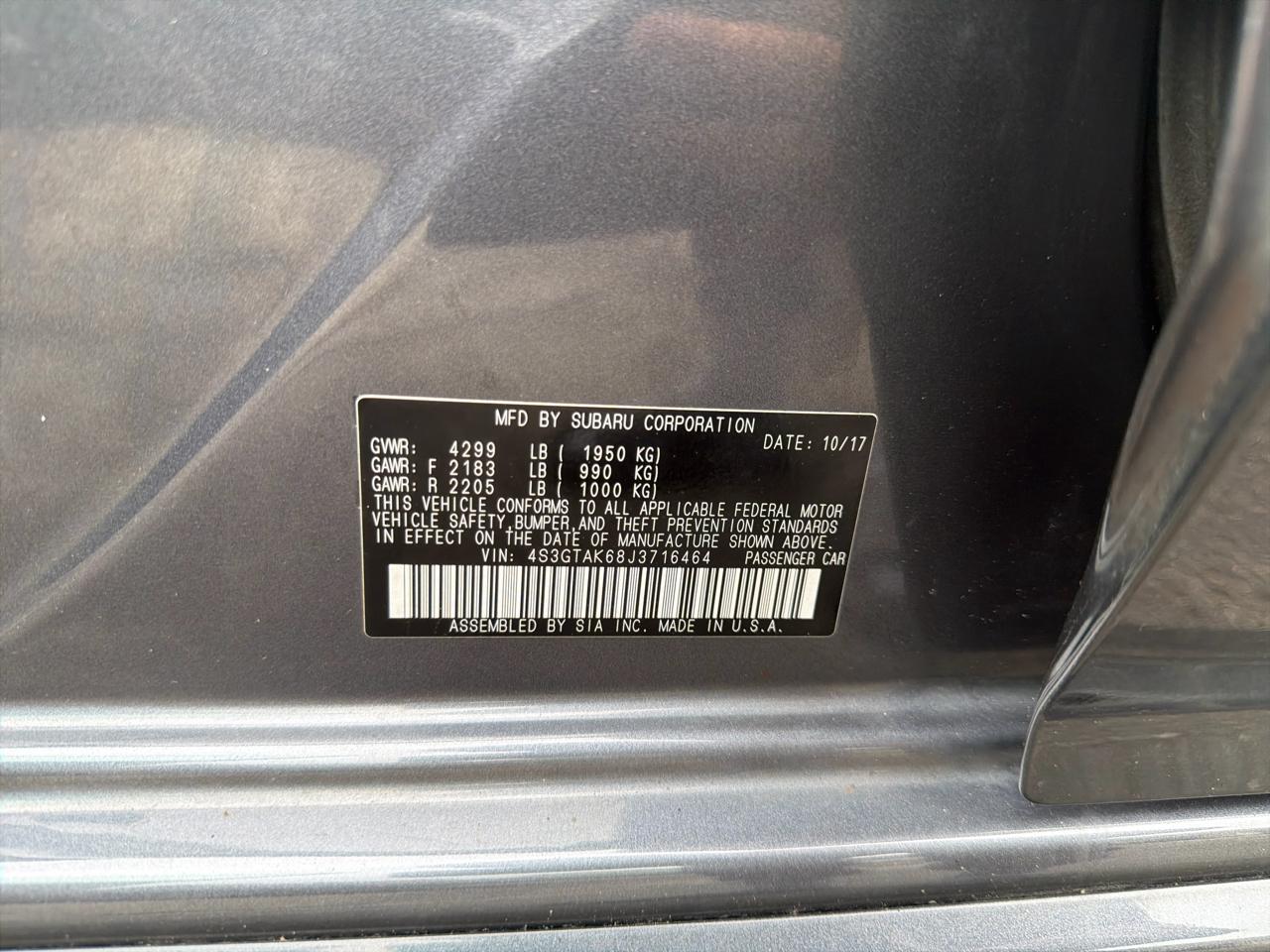 Subaru Impreza 2.0i Sport 5-door CVT 2018