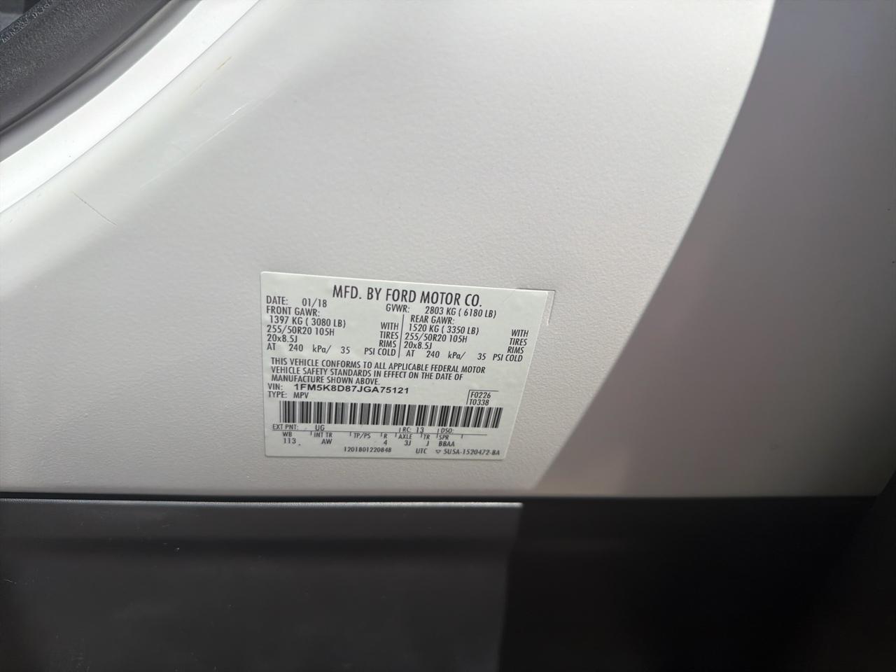 Ford Explorer XLT 2018