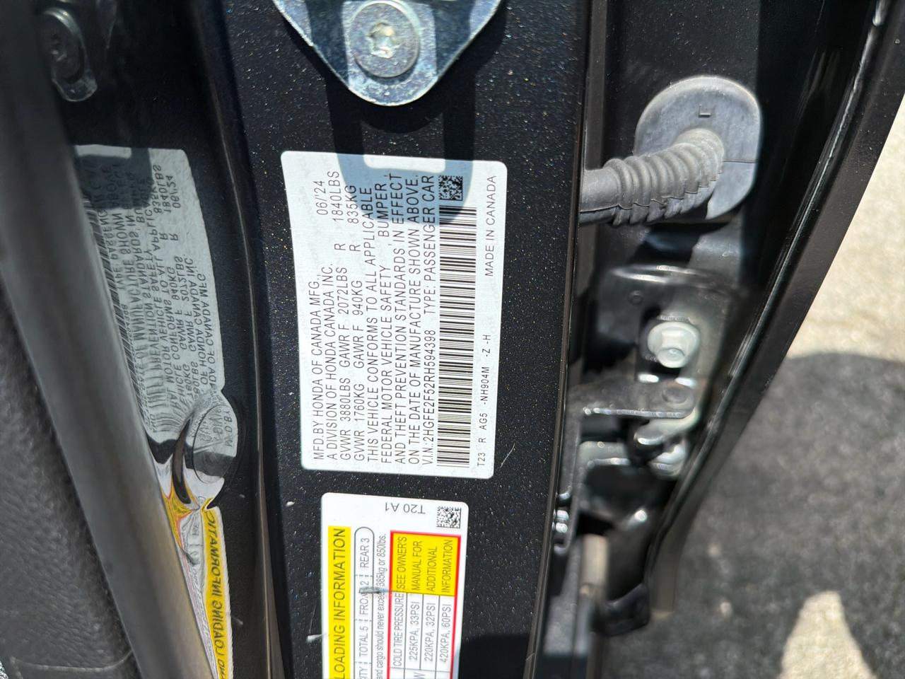 Honda Civic Sedan Sport CVT 2024