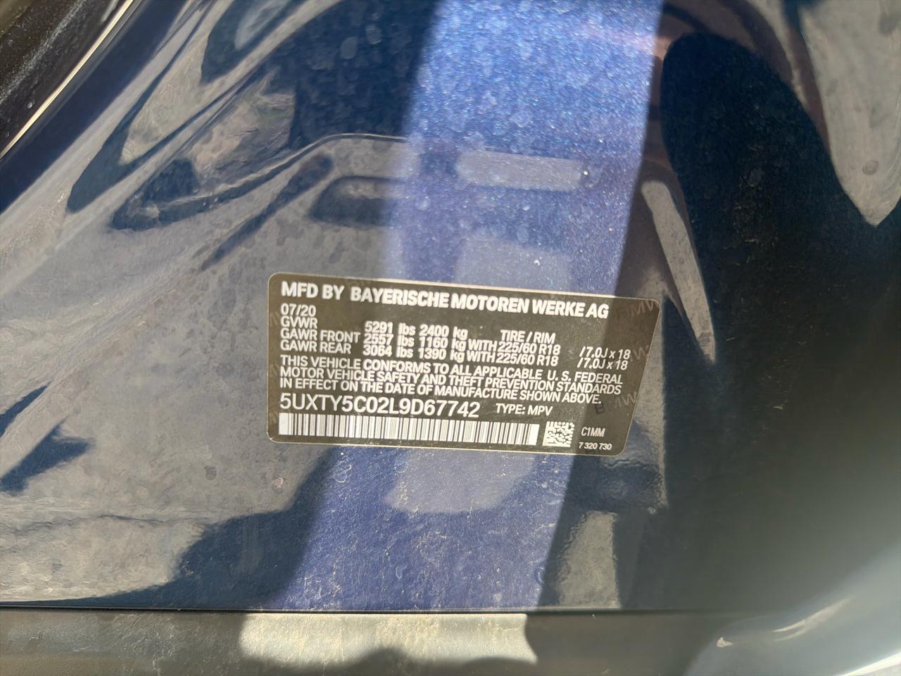 BMW X3 xDrive30i Sports Activity Vehicle 2020