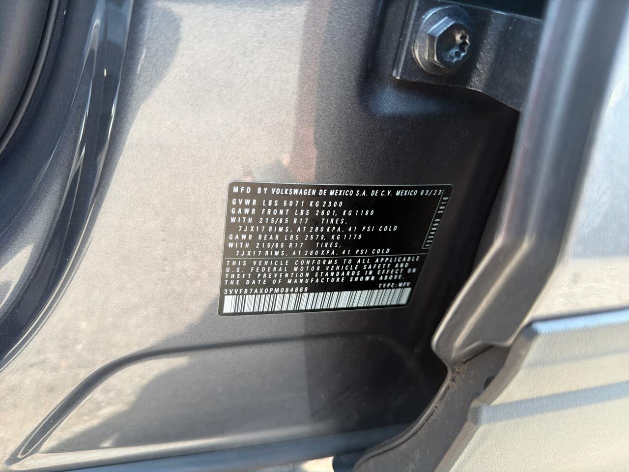 Volkswagen Tiguan 2.0T S 4Motion 2023