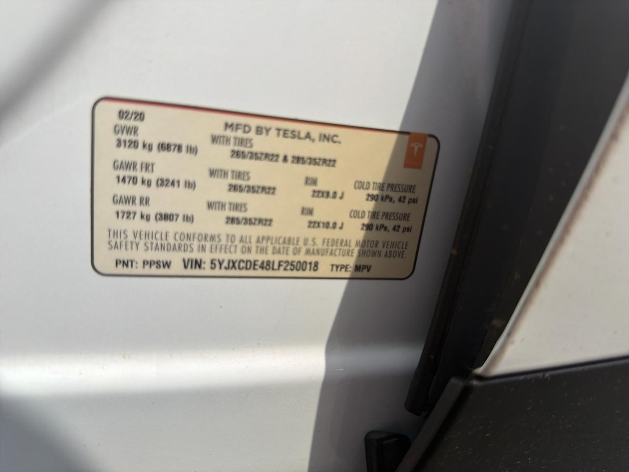 Tesla Model X Performance AWD 2020