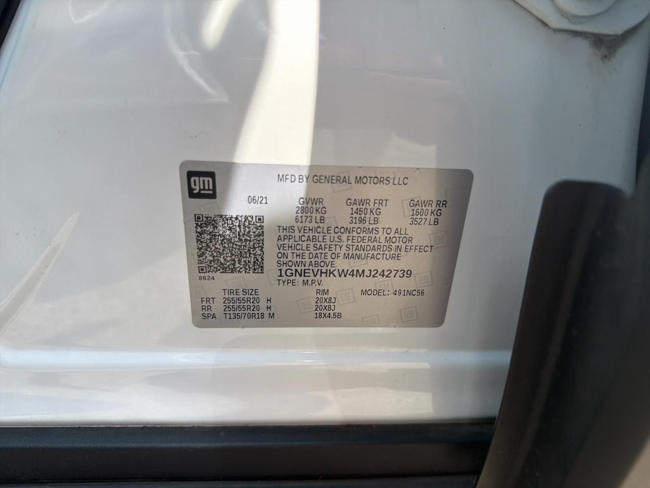 Chevrolet Traverse AWD 4dr LT Leather 2021