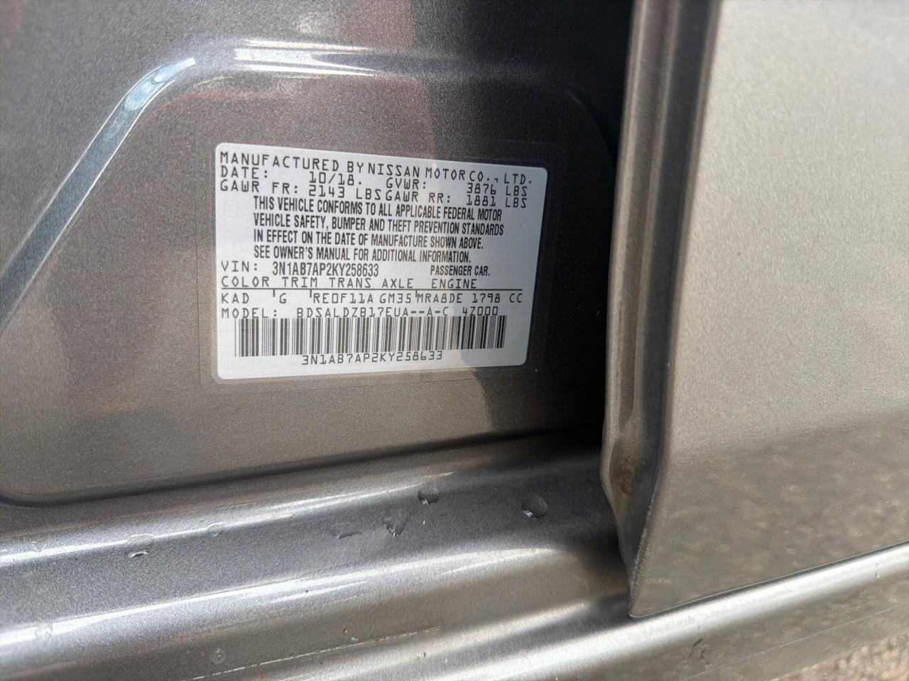 Nissan Sentra SV CVT *Ltd Avail* 2019
