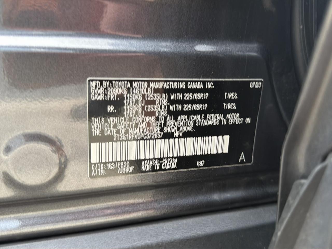 Toyota RAV4 LE AWD (Natl) 2023