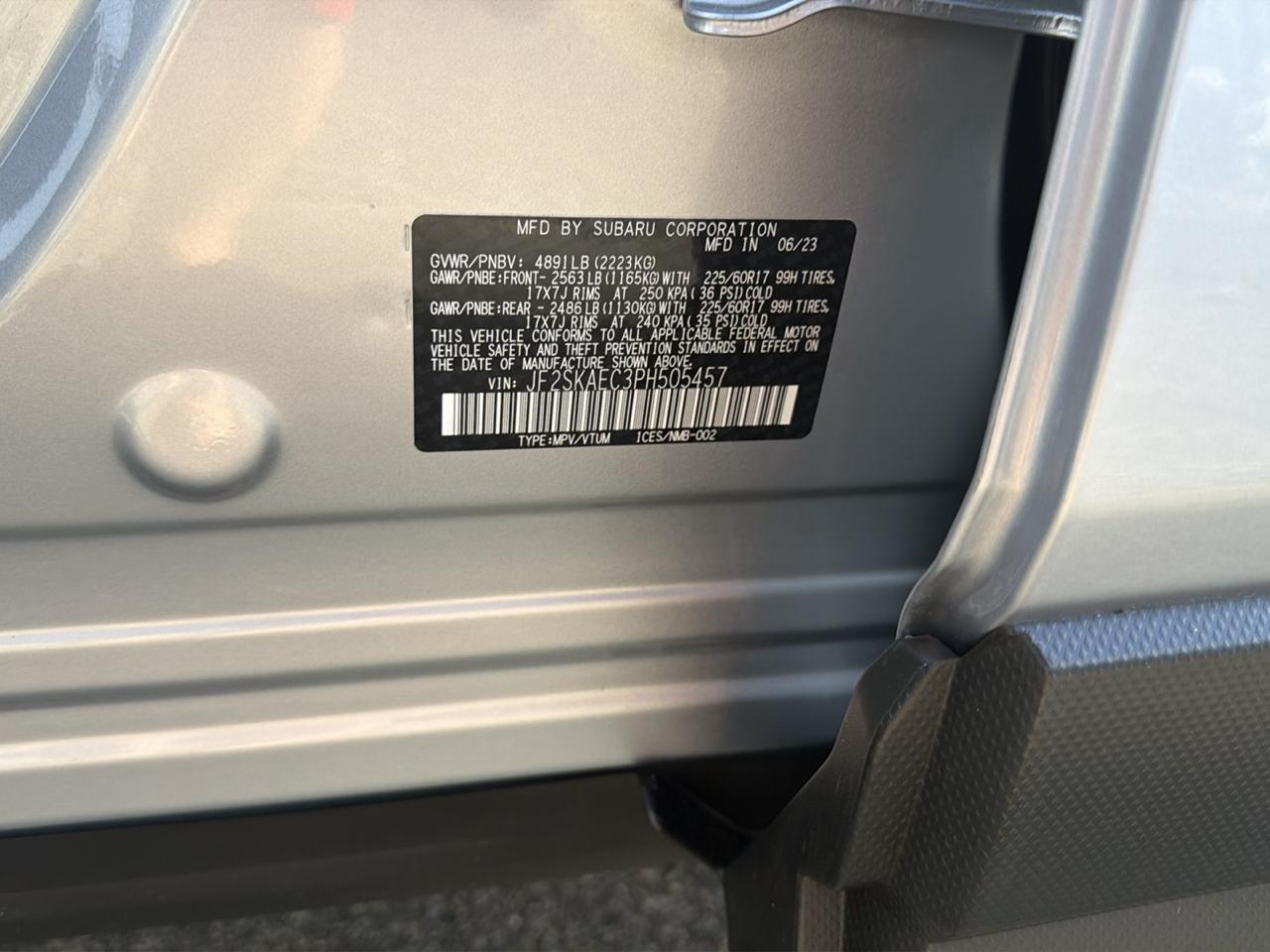 Subaru Forester Premium CVT 2023