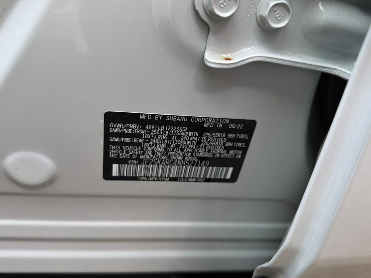 Subaru Forester Touring CVT 2022