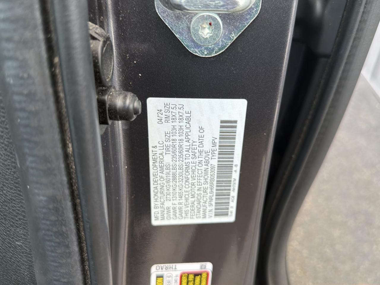 Honda Odyssey EX-L Auto 2024