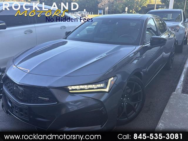 Gray 2023 Acura TLX Sedan All-Wheel Drive Automatic