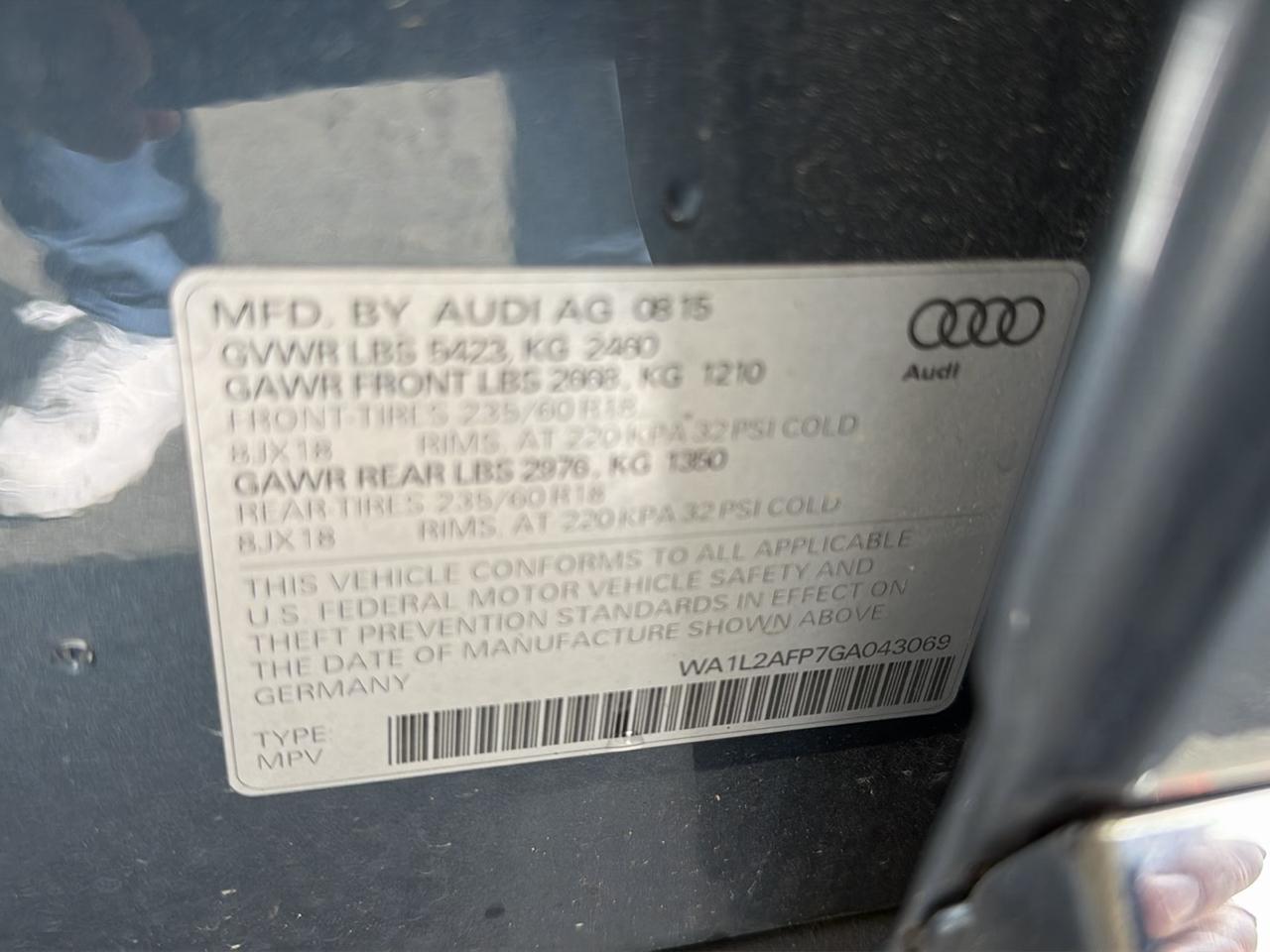 Audi Q5 quattro 4dr 2.0T Premium Plus 2016