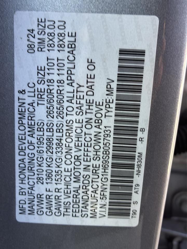 Honda Pilot TrailSport AWD 2025