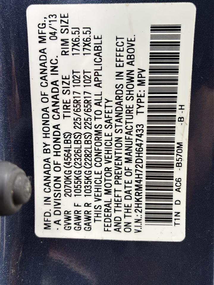 Honda CR-V AWD 5dr EX-L 2013