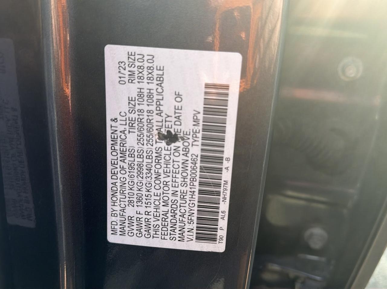 Honda Pilot EX-L 8 Passenger AWD 2023
