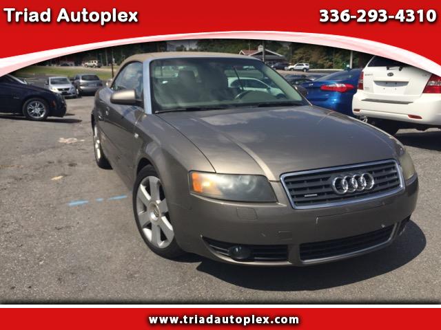 2005 Audi A4 3.0 quattro Cabriolet with Tiptronic
