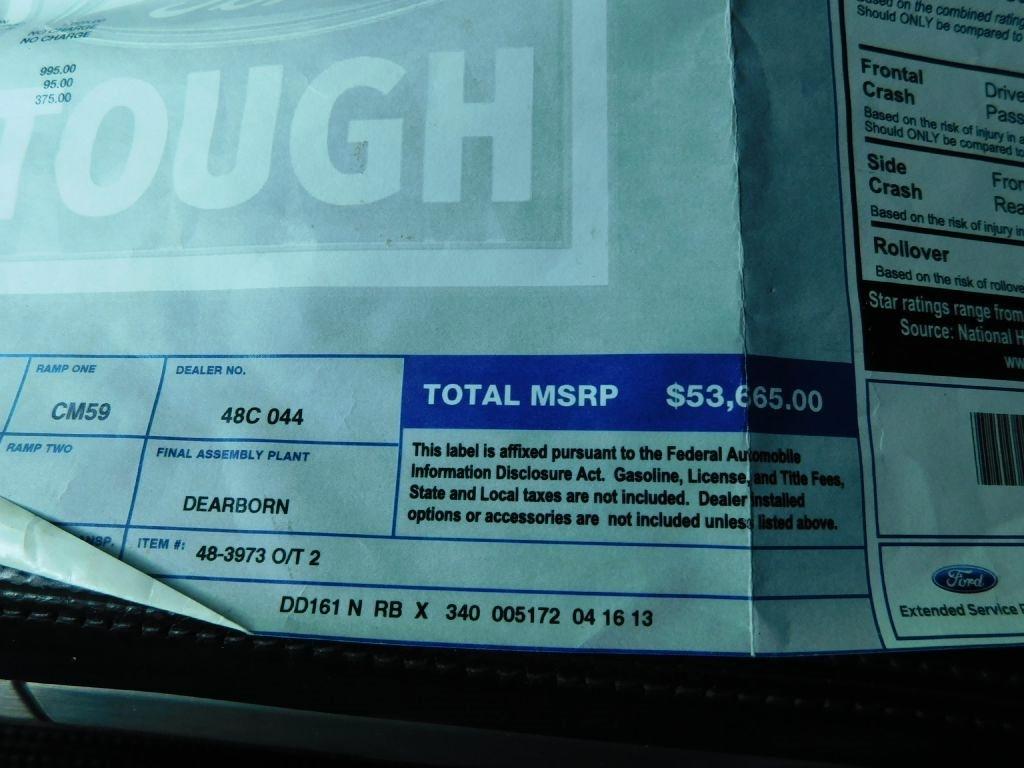 Ford F-150 Platinum SuperCrew 5.5-ft. Bed 4WD 2013