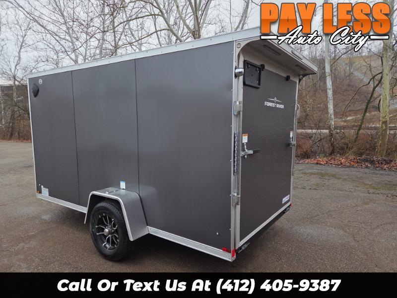 2026 US Cargo 6x12 Rear Spoiler, Aluminum Rims, Ramp