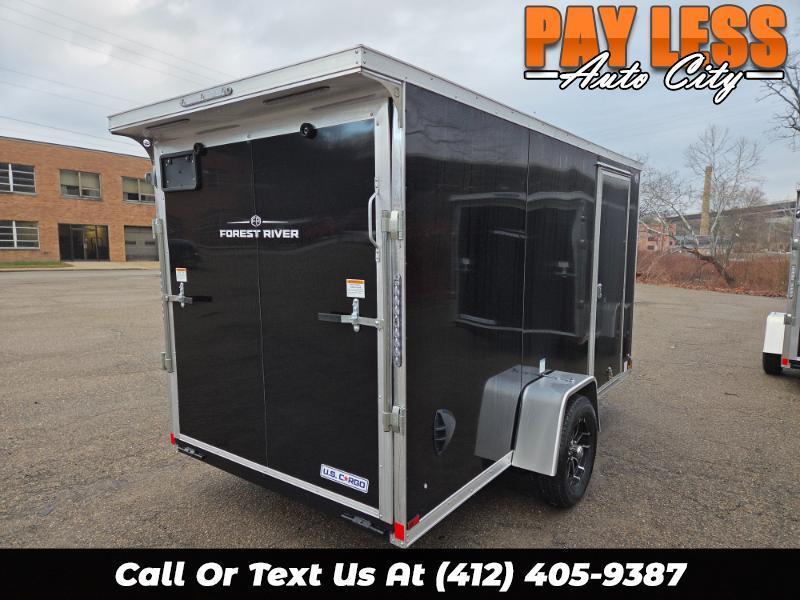 2026 US Cargo 6x12 REAR SPOILER, Ramp, Aluminum Rims