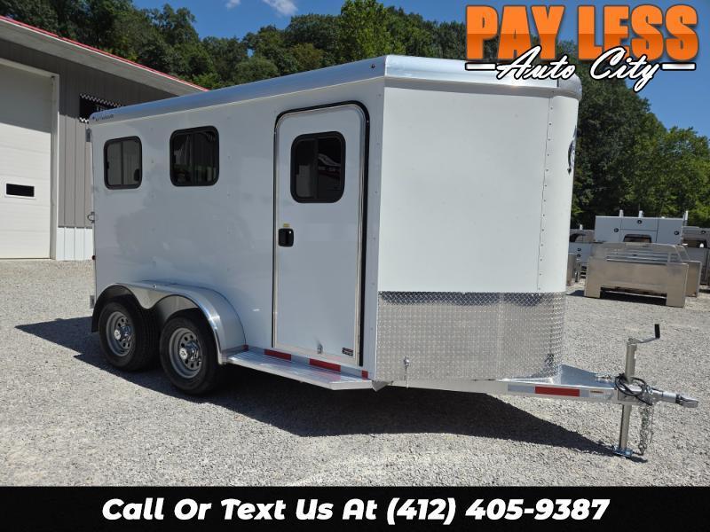 2026 US Cargo 6.5x12 Adam Two Horse Slant ALUMINUM, Full Window Package