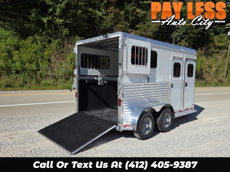 2026 US Cargo 6.5x14 Adam 2 Horse ALUMINUM Straight Load w/Ramp