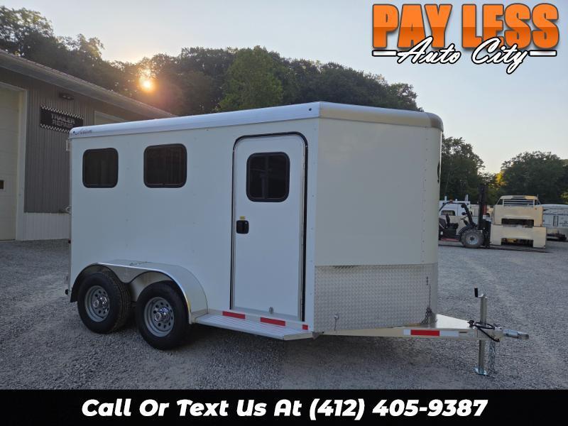 2026 US Cargo 6.5x12 Adam Two Horse Slant ALUMINUM, Full Window Package
