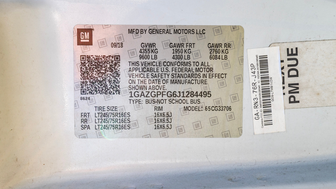 Chevrolet Express LT 3500 Extended 2018