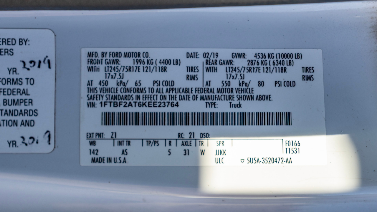 Ford F-250 SD XLT 2WD 2019