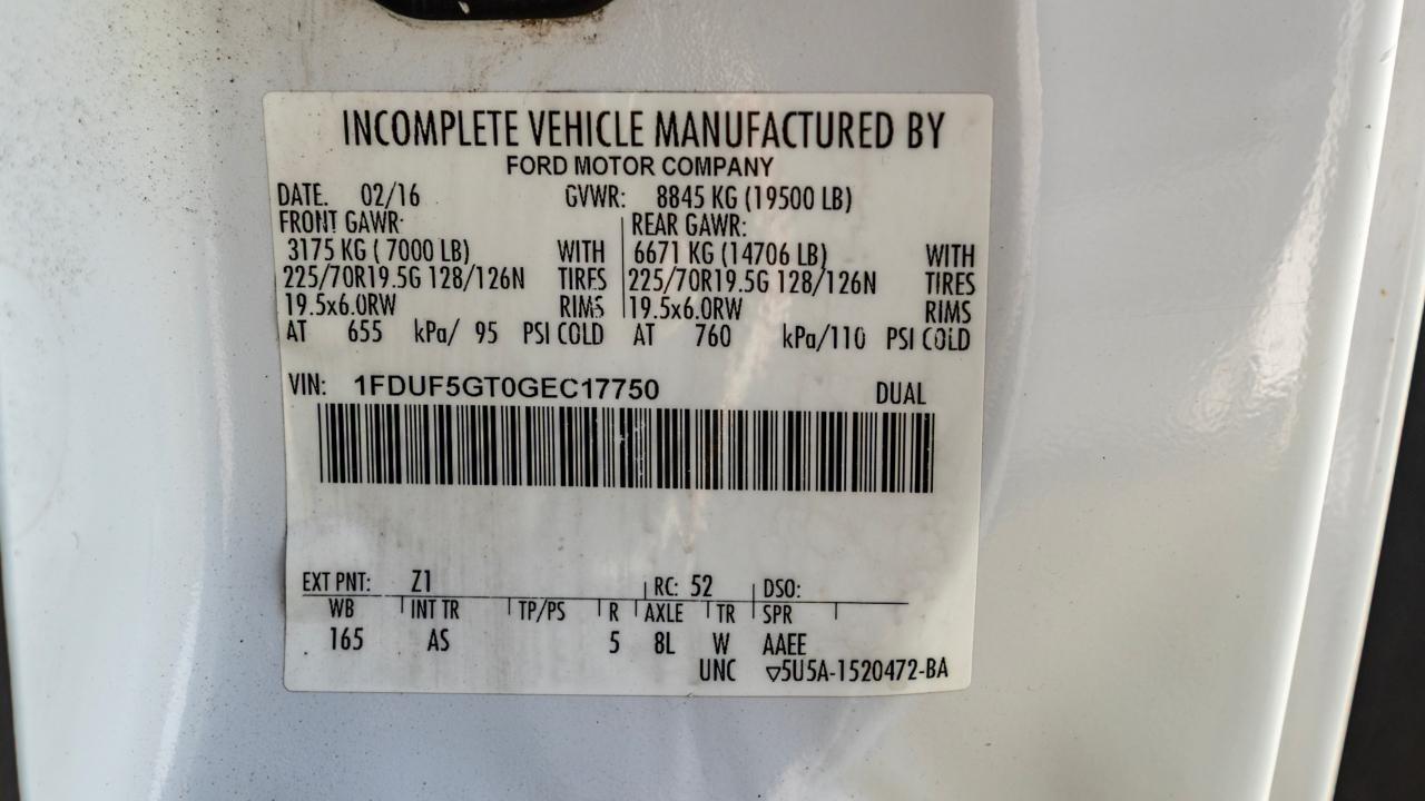 Ford F-550 Regular Cab DRW 2WD 2016