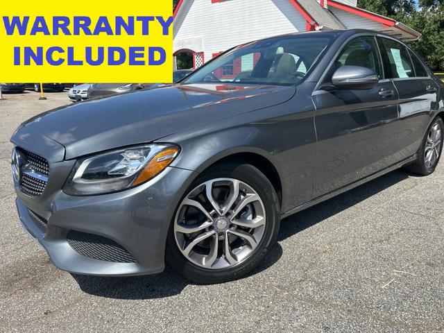Gray 2017 Mercedes-Benz C-Class Sedan Rear-Wheel Drive Automatic