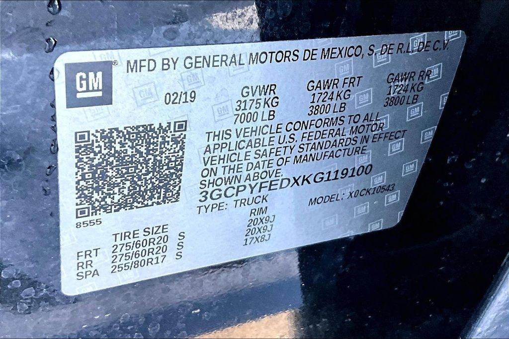 Chevrolet Silverado 1500 4WD Crew Cab 147" LT Trail Boss 2019