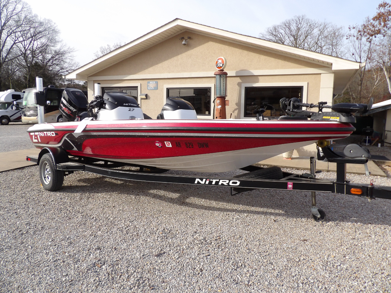 2015 Nitro Z7 Sport With Mercury 175 Outboard and Boat Trailer
