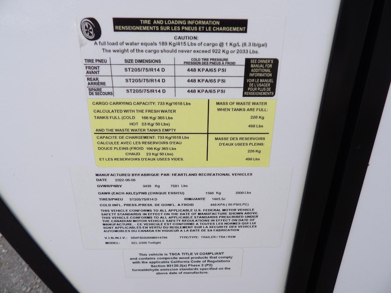 Twilight RVs SEL 2300  2022