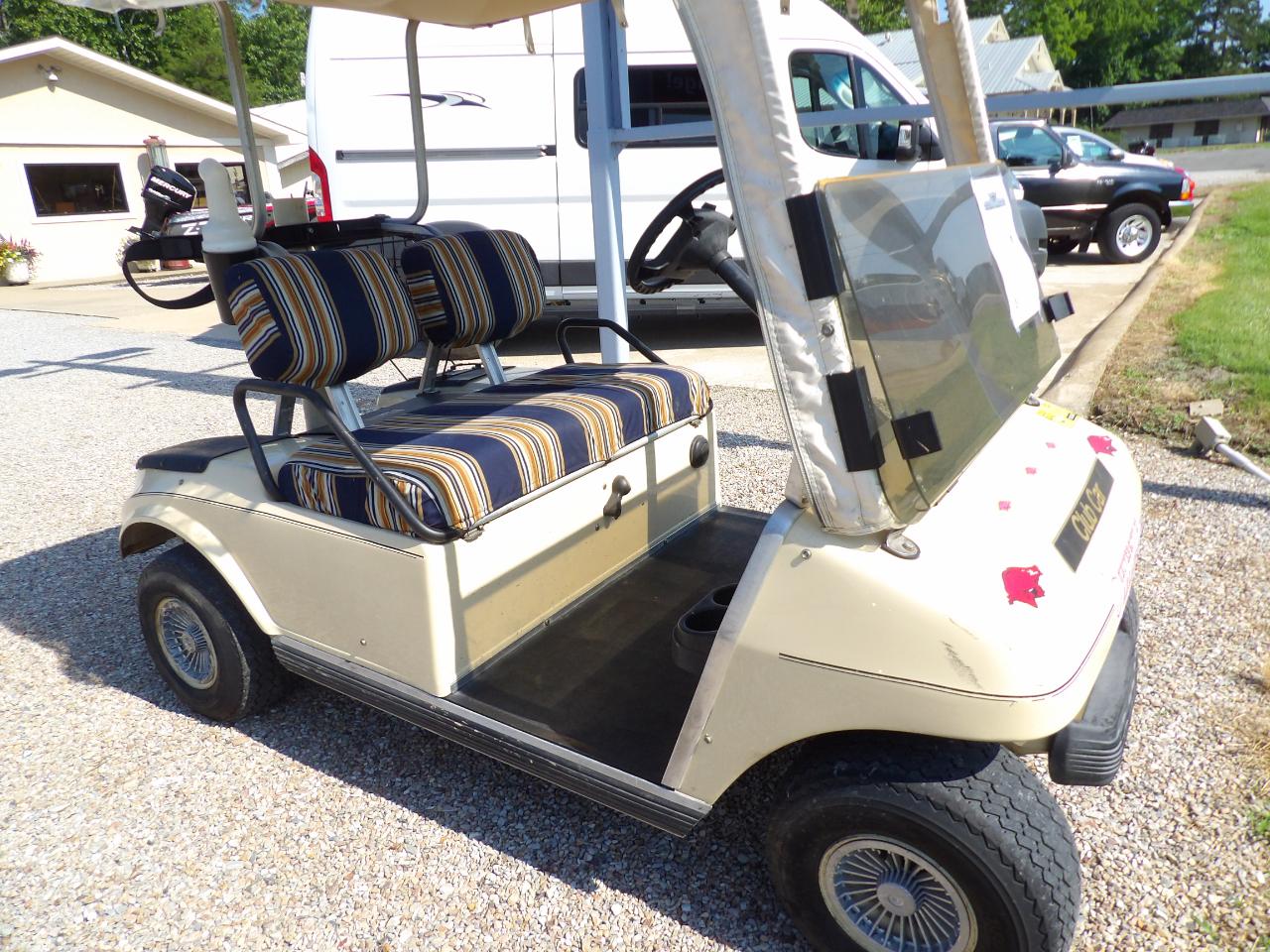1998 Club Car Golf Cart w/2001 Golf Cart Trailer