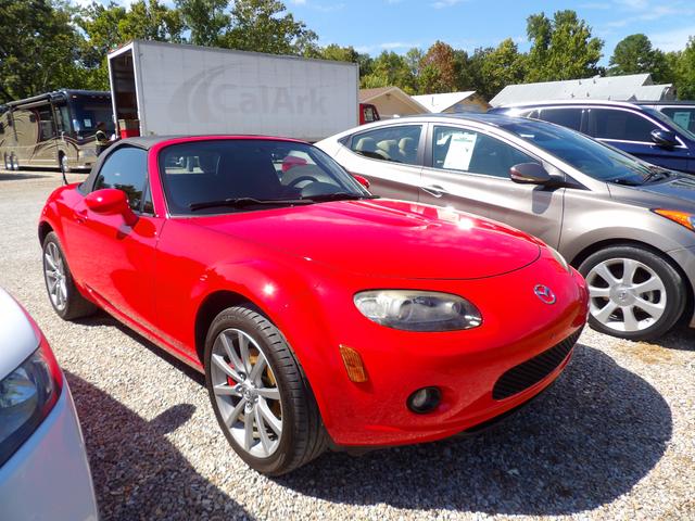 Red 2007 Mazda MX-5 Miata Convertible Rear-Wheel Drive Manual
