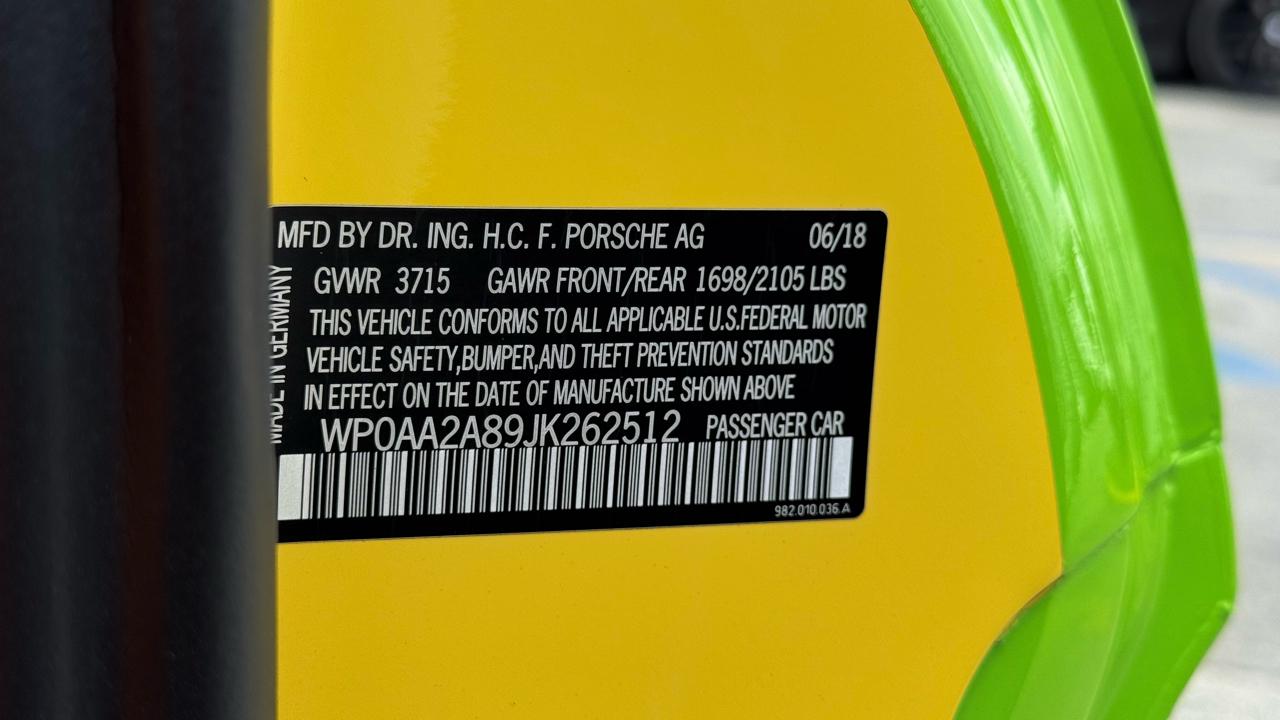 Porsche 718 Cayman Coupe 2018