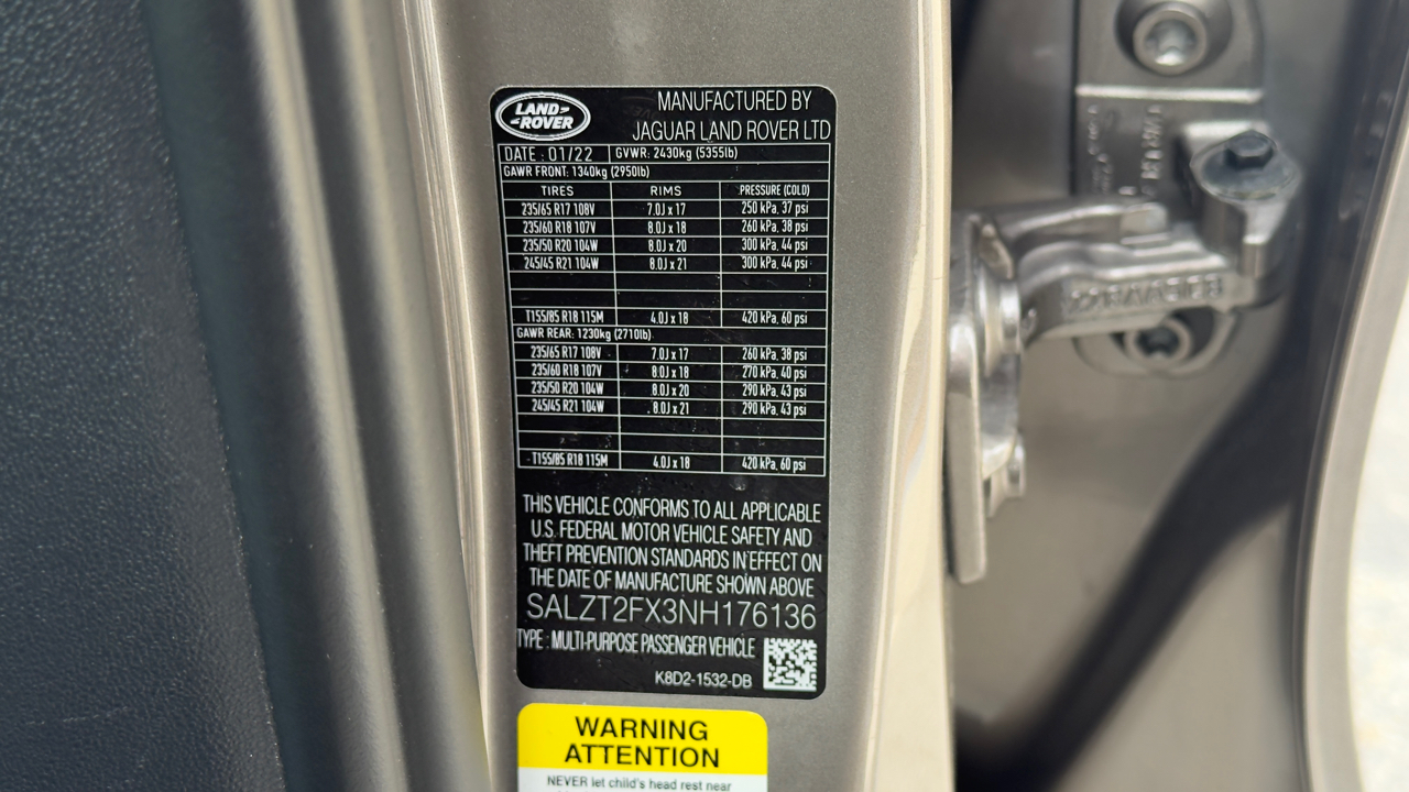 Land Rover Range Rover Evoque R-Dynamic S AWD 2022