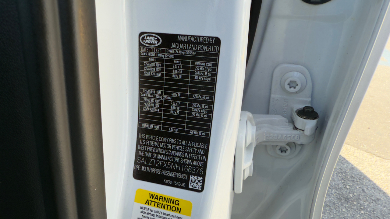 Land Rover Range Rover Evoque R-Dynamic S AWD 2022