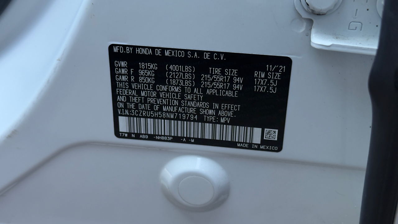 Honda HR-V EX 2WD CVT 2022