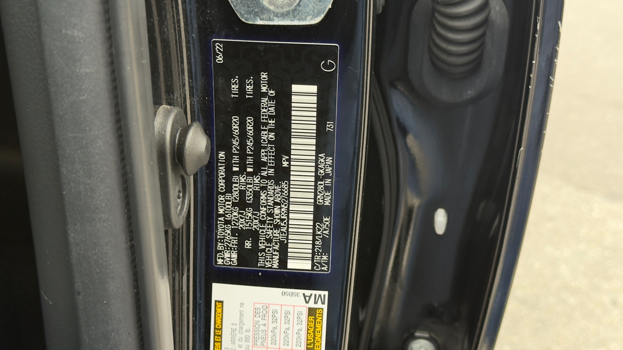 Toyota 4Runner TRD Sport 2WD (Natl) 2022