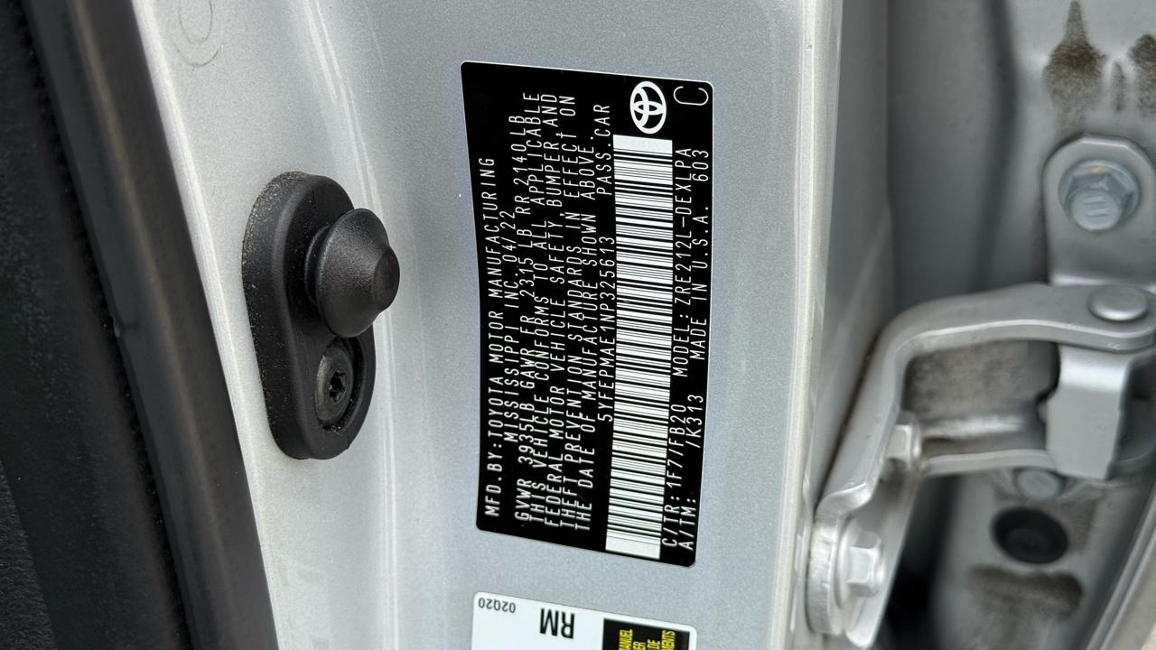 Toyota Corolla LE CVT (Natl) 2022