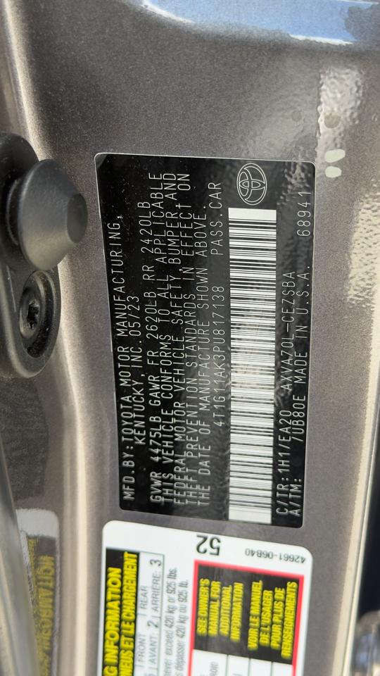 Toyota Camry Hybrid SE Nightshade CVT (Natl) 2023