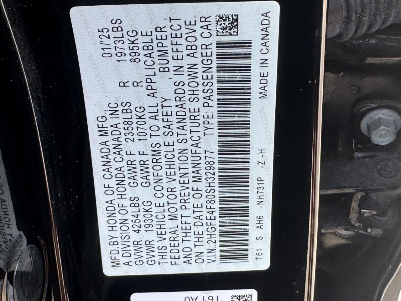 Honda Civic Sedan Hybrid Sport CVT 2025