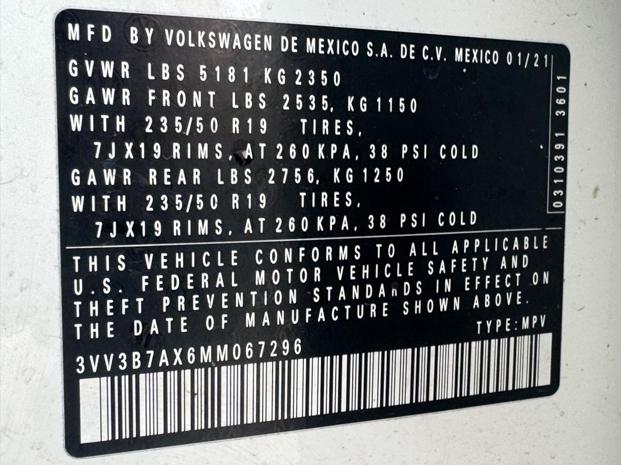 Volkswagen Tiguan 2.0T SE R-Line Black FWD 2021